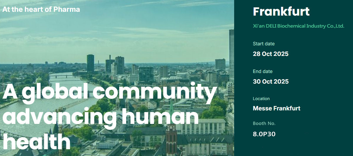 Xi'an deli biochemical upang ipakita sa CPHI Europe 2025 sa Frankfurt, Germany