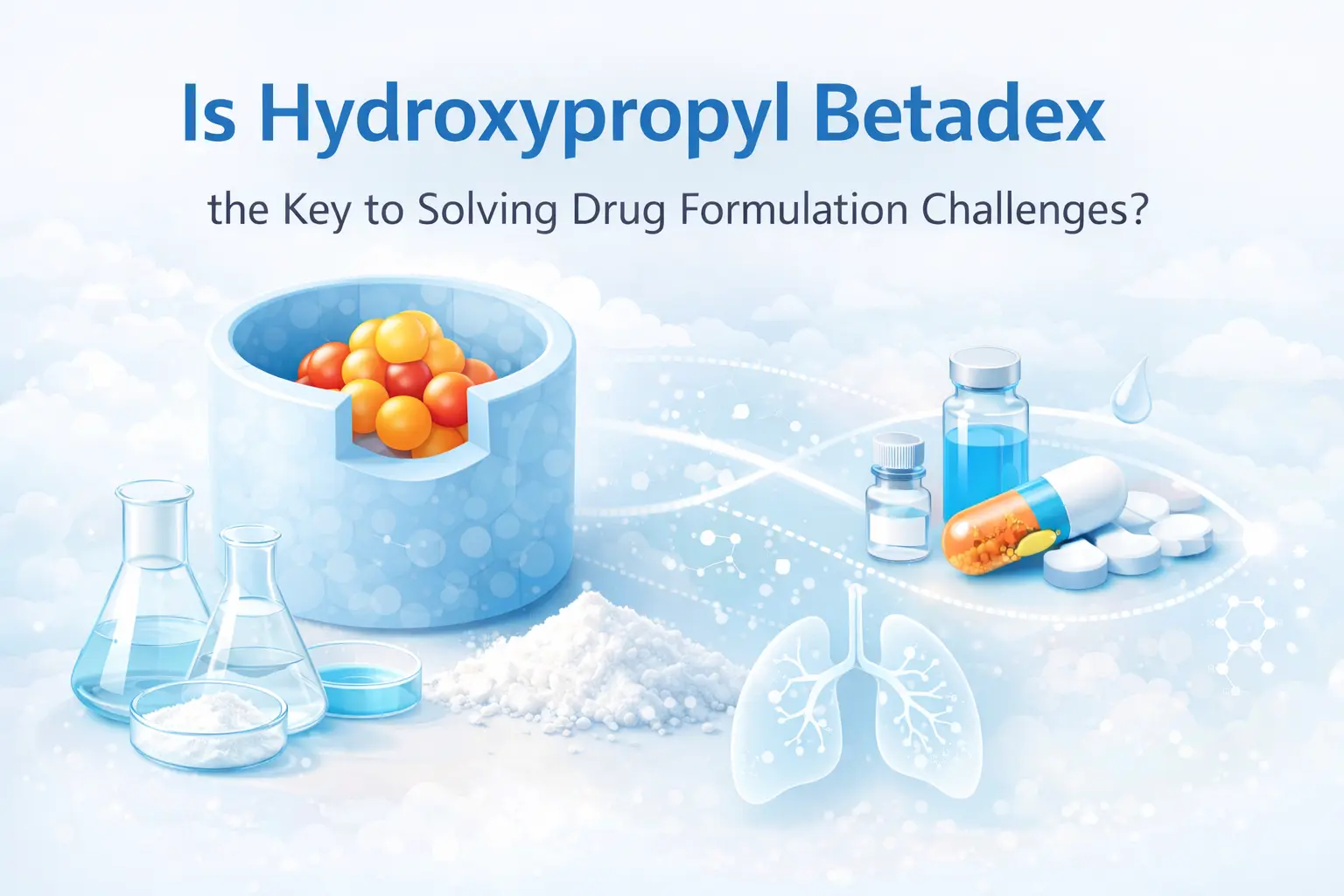 Ang Hydroxypropyl Betadex ba ang Susi sa Paglutas ng mga Hamon sa Pagbubuo ng Gamot?